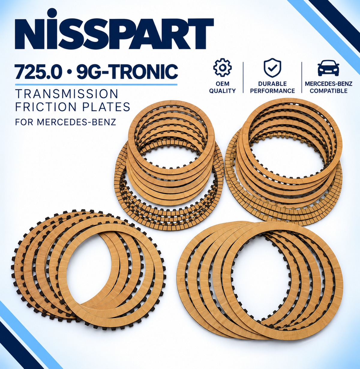 725.0 9G-Tronic Transmission Friction Plates