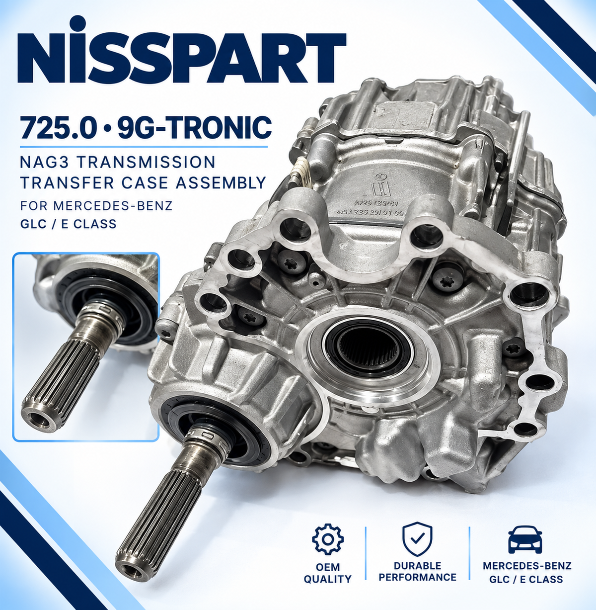 725.0 9G-Tronic NAG3 Transmission Transfer Case Assembly for Mercedes GLC E Class