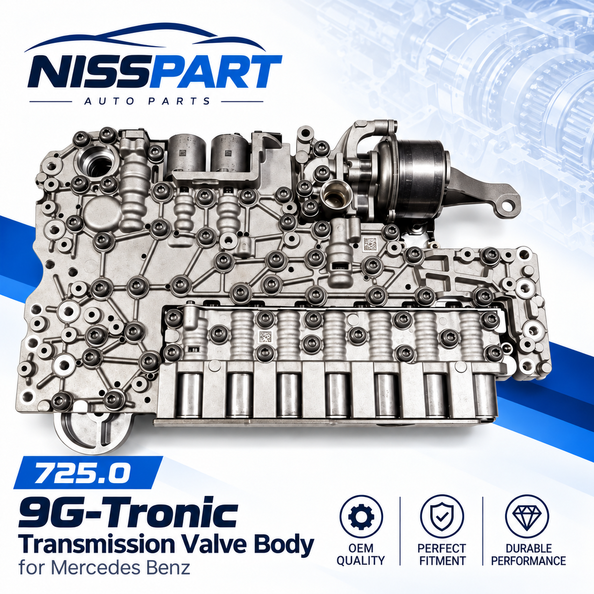 725.0 9G-Tronic Transmission Valve Body for Mercedes Benz